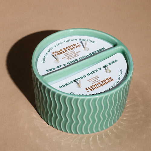 Palo Santo + Amber Topaz | Moonstone + Rose Quartz